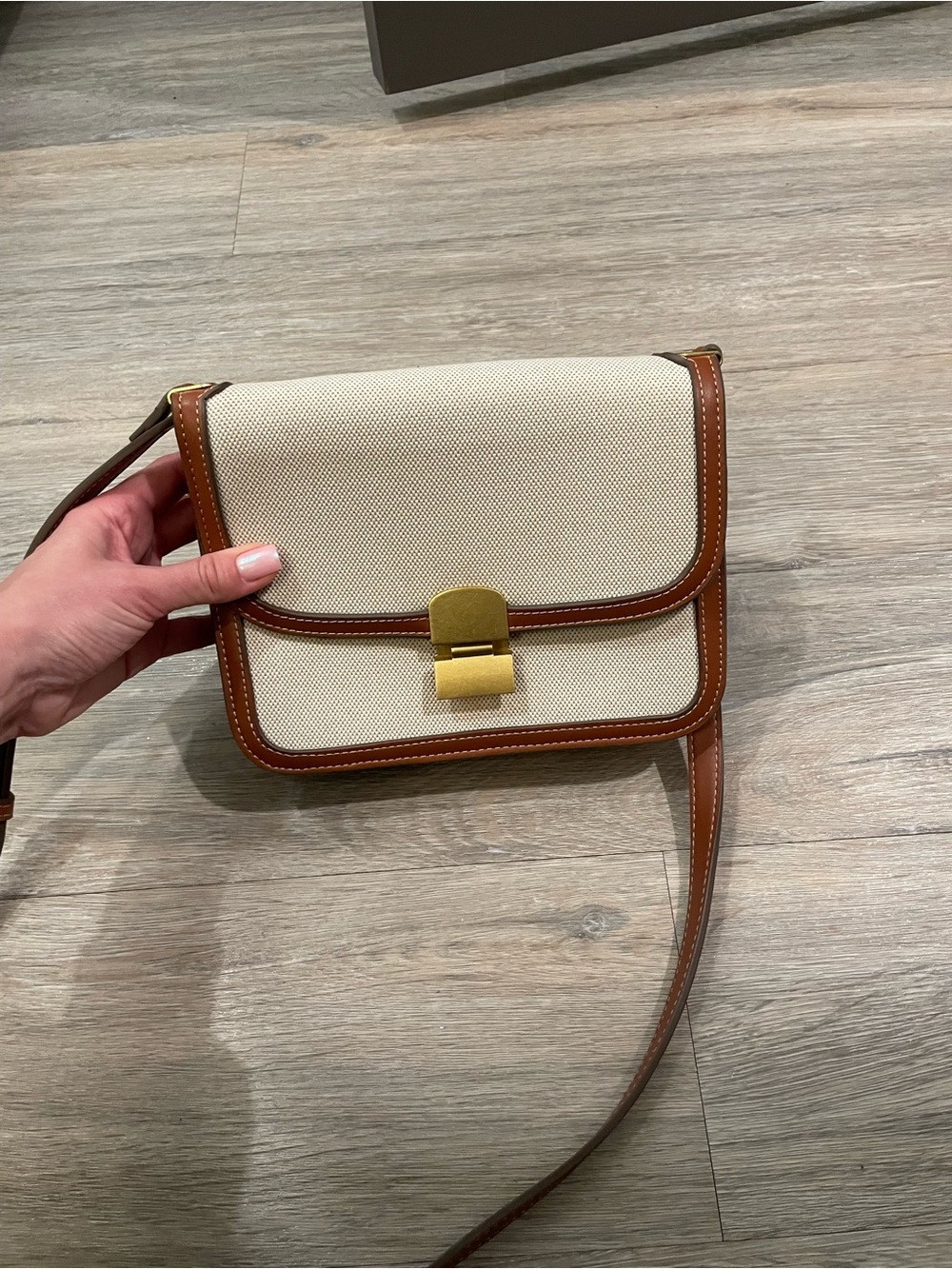 NEW MANGO CANVAS CROSSBODY BAG